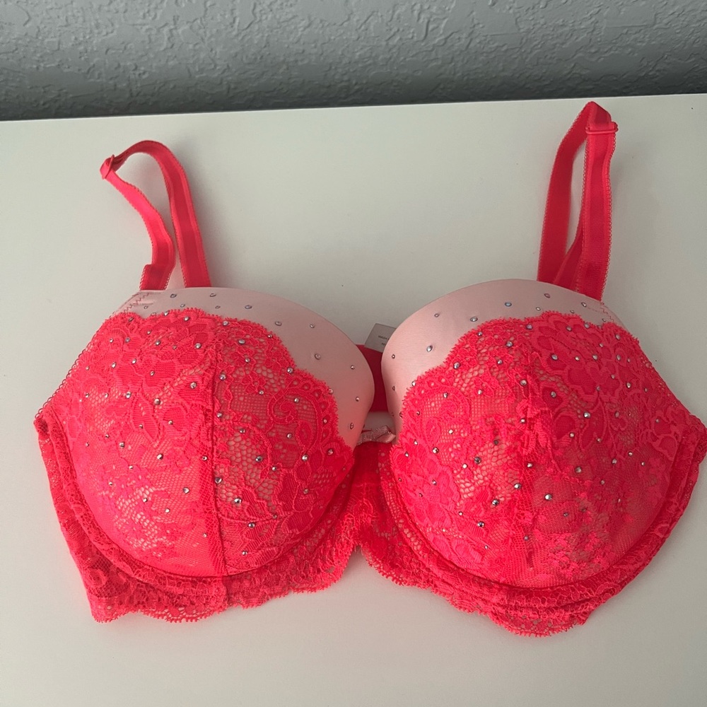 Victoria’s Secret Lace Rhinestone Bra.